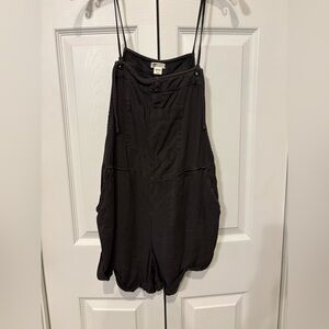 Billabong Charcoal Overalls with Front Pocket
